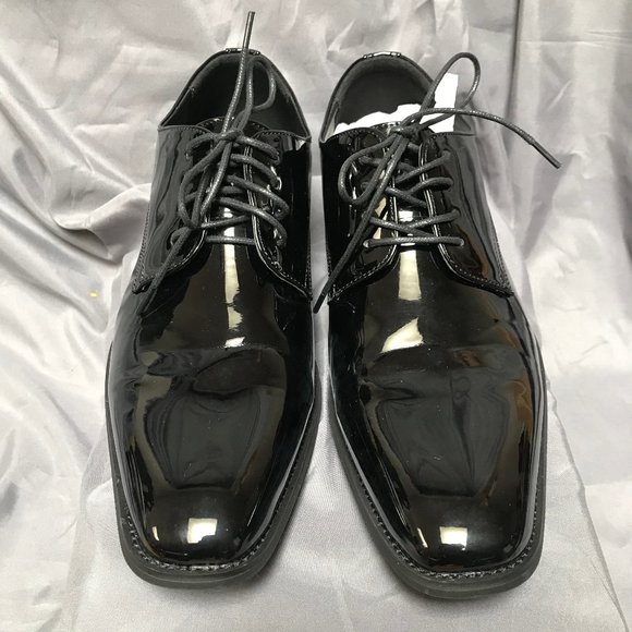 Vance Men\'s Black Patent Leather Dress Shoes main image 3